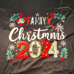 Family Christmas 2024‎ Pajama Set Long Sleeve Top Plaid Bottoms Size XL Unisex